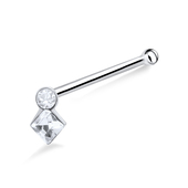 Diamond Stone Bone Nose Stud NSKD-832